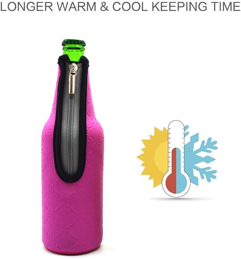 Orchidtent 4 Stück 17,6 Oz (500ml) Neopren Isoliert Klappbar Bierflaschen Kühler, Insulated Neopren-