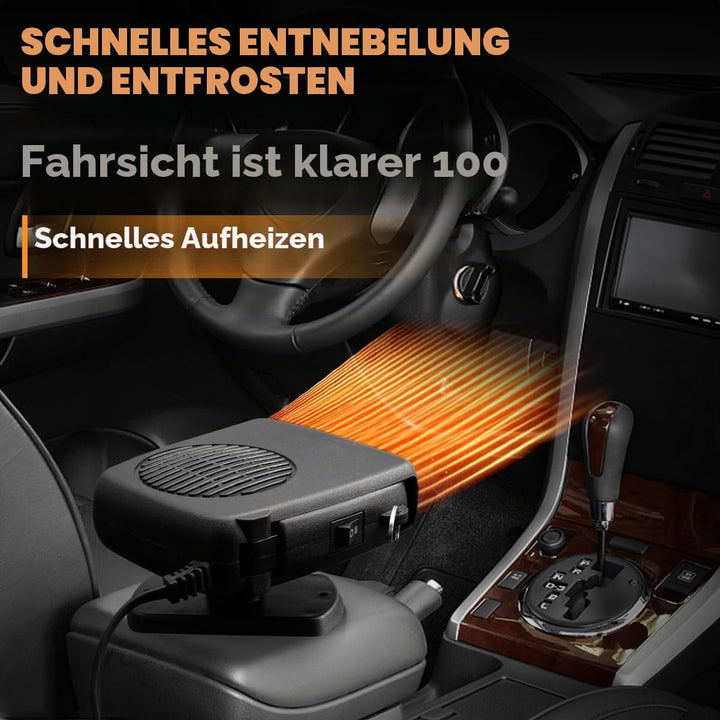Leaflai Autoheizung 150 W – 12 V tragbare Autoheizung, Anti-Beschlag-Auto-Defroster, der an den Ziga