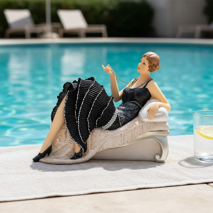 Comfy Hour Glamour Elegance Figur im viktorianischen Stil, Damenkollektion, Camille Lady liegend auf