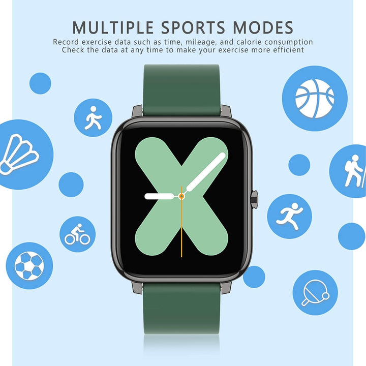 SUPBRO Smartwatch Fitness Armband Tracker 1.4" Voller Touch Screen Wasserdicht IP67 Armbanduhr Smart