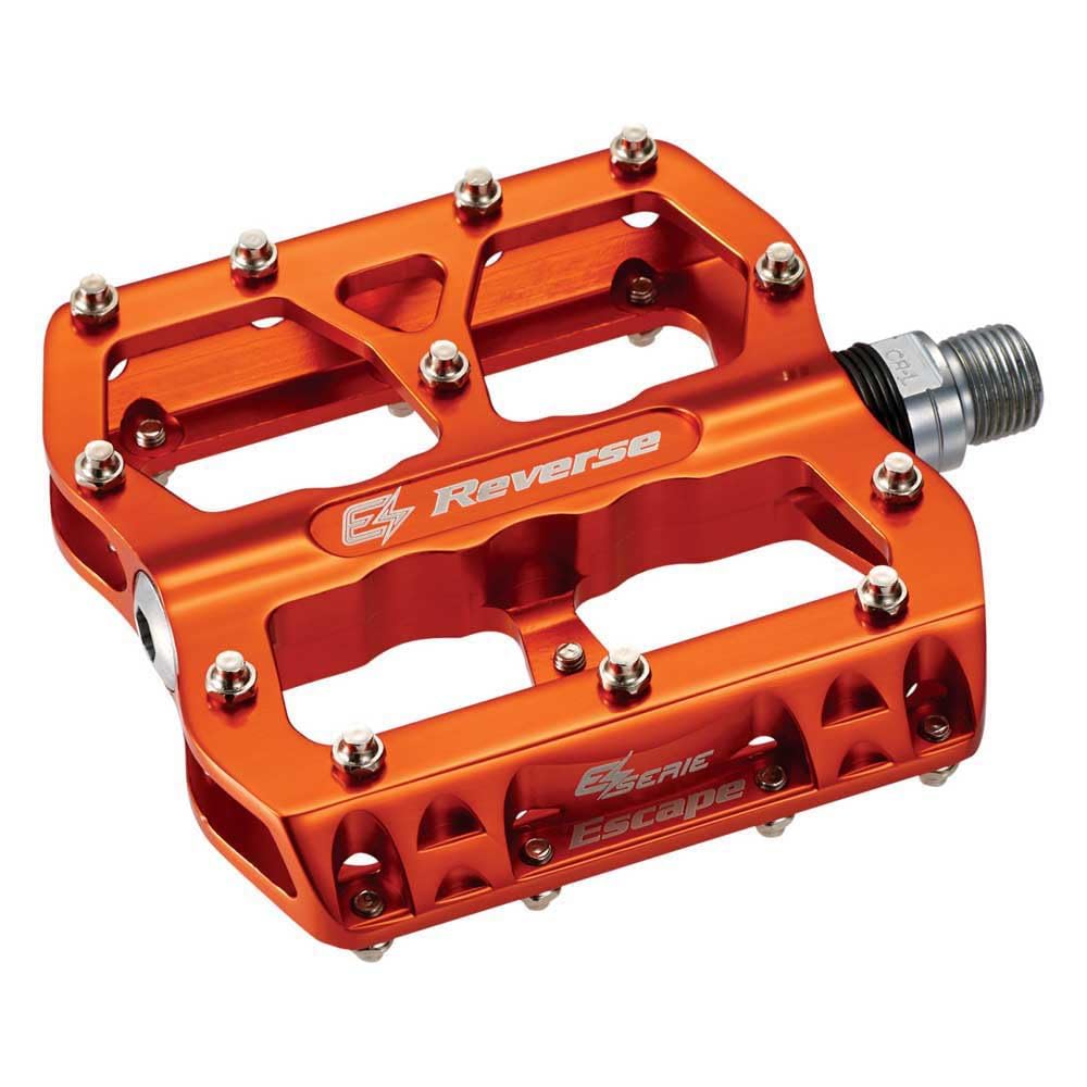 REVERSE E-Mountainbike-Pedal E-Escape - verstärkter Pedalkörper - Flatpedal - E-Bike orange, orange