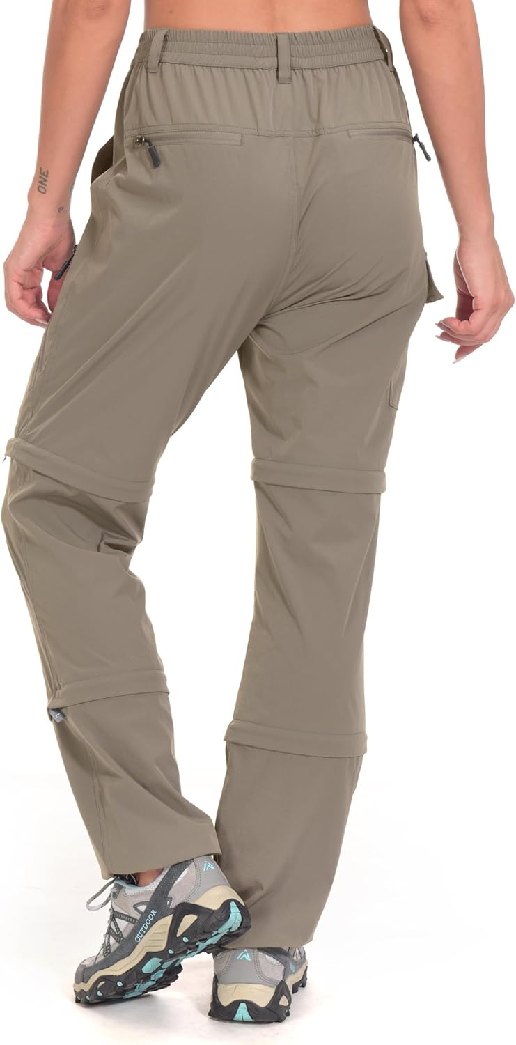 Little Donkey Andy Wanderhose Damen Zip Off Stretch Cabrio Softshellhose Schnell Trocknende mit Reis