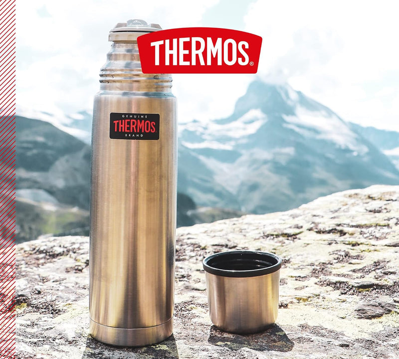 Thermos 4019.205.050 Isolierflasche Light and Compact, 0,5 L, Edelstahl mattiert Edelstahl 0,50 l, E