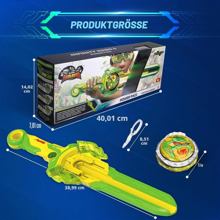 INFINITY NADO Kreisel für Kinder Metall Spielzeug Jungen, Battle Tops Kreisel Launcher Spielzeug, Sp