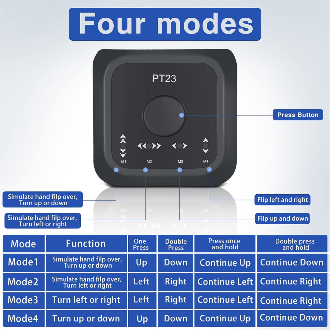 Bluetooth Page Turner Pedal, Music Page Turner Pedal, Wireless Page Turner Fusspedal Wiederaufladbar
