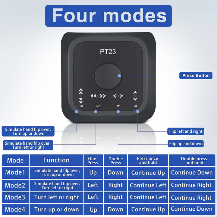 Bluetooth Page Turner Pedal, Music Page Turner Pedal, Wireless Page Turner Fusspedal Wiederaufladbar