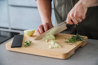 KitchenAid Gourmet Allzweck-Küchenmesser, scharfe Klinge aus hochwertigem japanischem Kohlenstoffsta