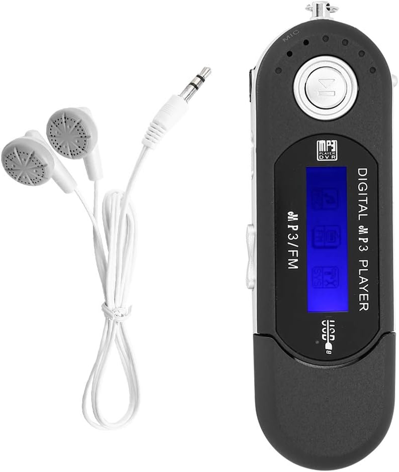 Digitaler MP3-Player Tragbarer Musik-MP3-USB-Player mit FM-Radio-Voice-Recorder-TF-Karte mit LCD-Bil