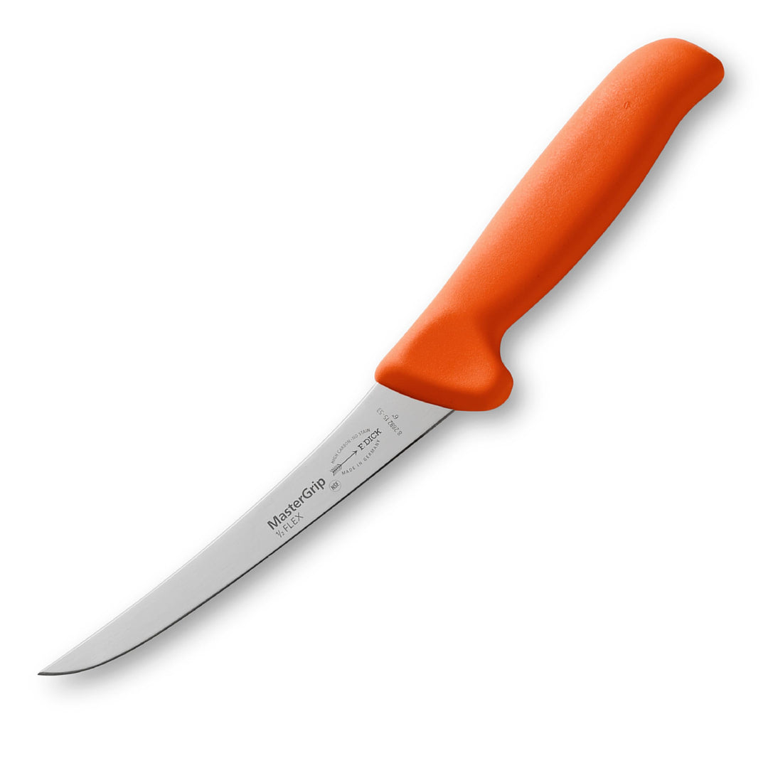F. DICK Ausbeinmesser, Semi-Flex, Metzgermesser MasterGrip (Messer mit Klinge 15 cm, X55CrMo14 Stahl