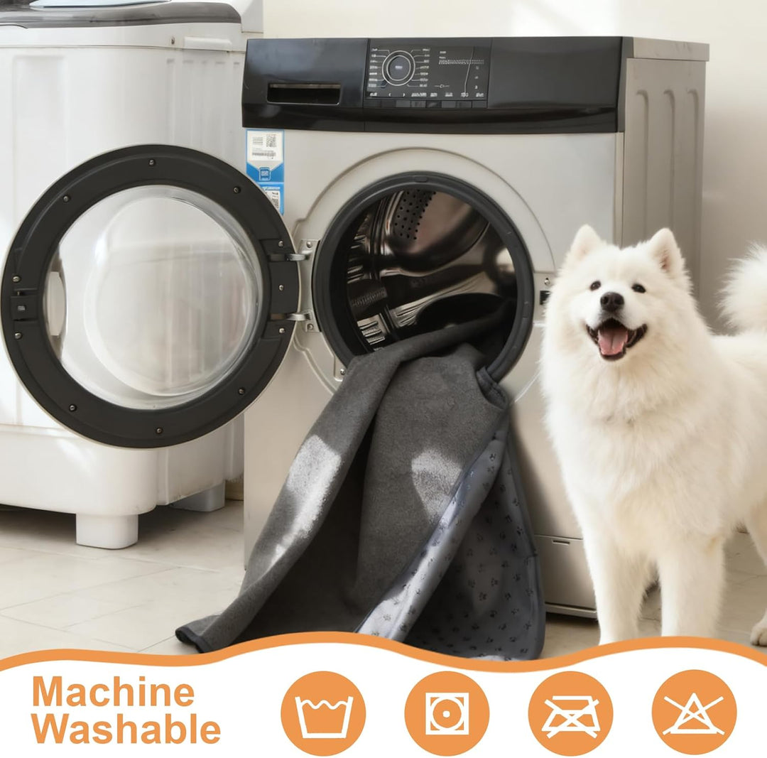 Inkontinenzunterlage Waschbar, Extragross 168x125 cm Hundedecke Wasserdicht PIPI Matten für Hunde, W