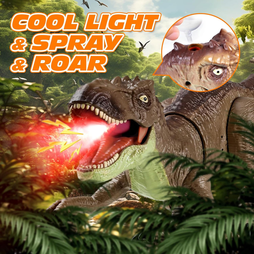 Technock Wiederaufladbares Ferngesteuertes Dinosaurier Spielzeug, Grosser T-Rex Roboter mit 2.4GHz F