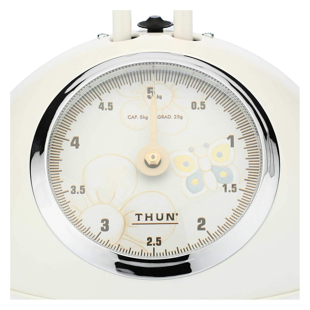THUN - Küchenwaage - Küchenzubehör - Linie Elegance - Edelstahl und Eisen - Sockel 15 h cm