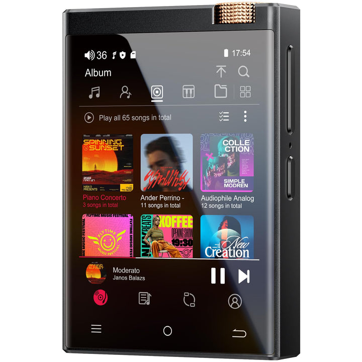 HiFi MP3 Player mit Bluetooth und WiFi, Oilsky 80GB tragbarer Android 9.0 Spotify MP3-Player, 2,8&