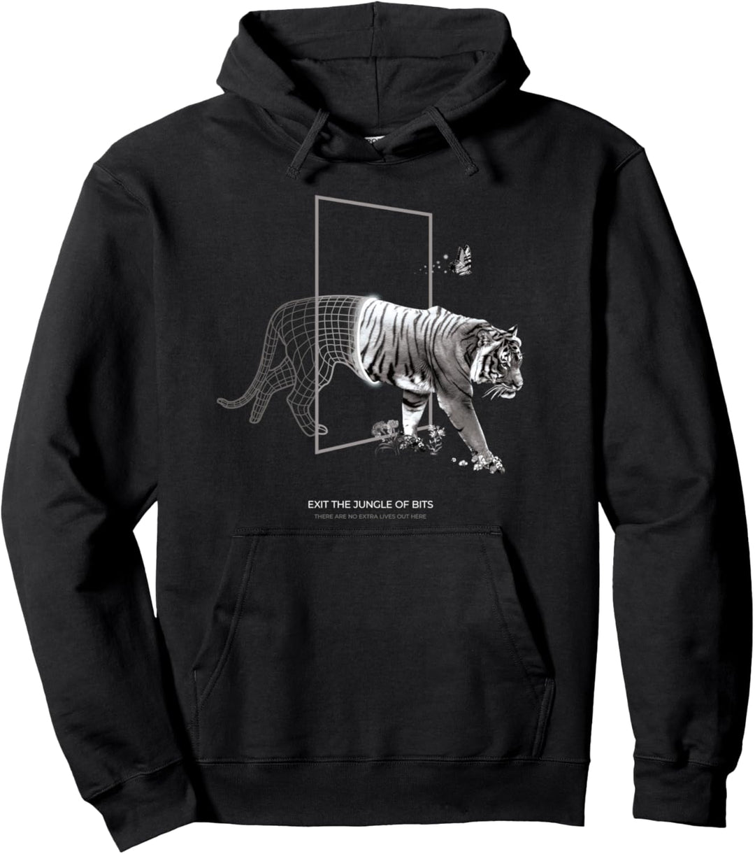 Vaporwave Aesthetic Style I 80s 90s Retro I Retro Tiger Pullover Hoodie