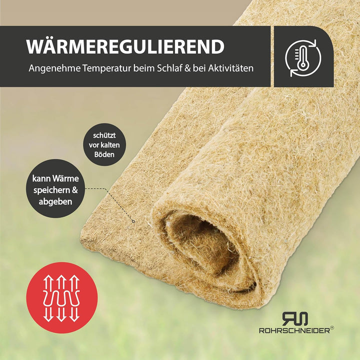 Rohrschneider Nager Hanfmatte Stärke 0,5 cm Verschiedene VE (5) (5er Set, 5mm) 5mm 5er Set, 5mm 5er