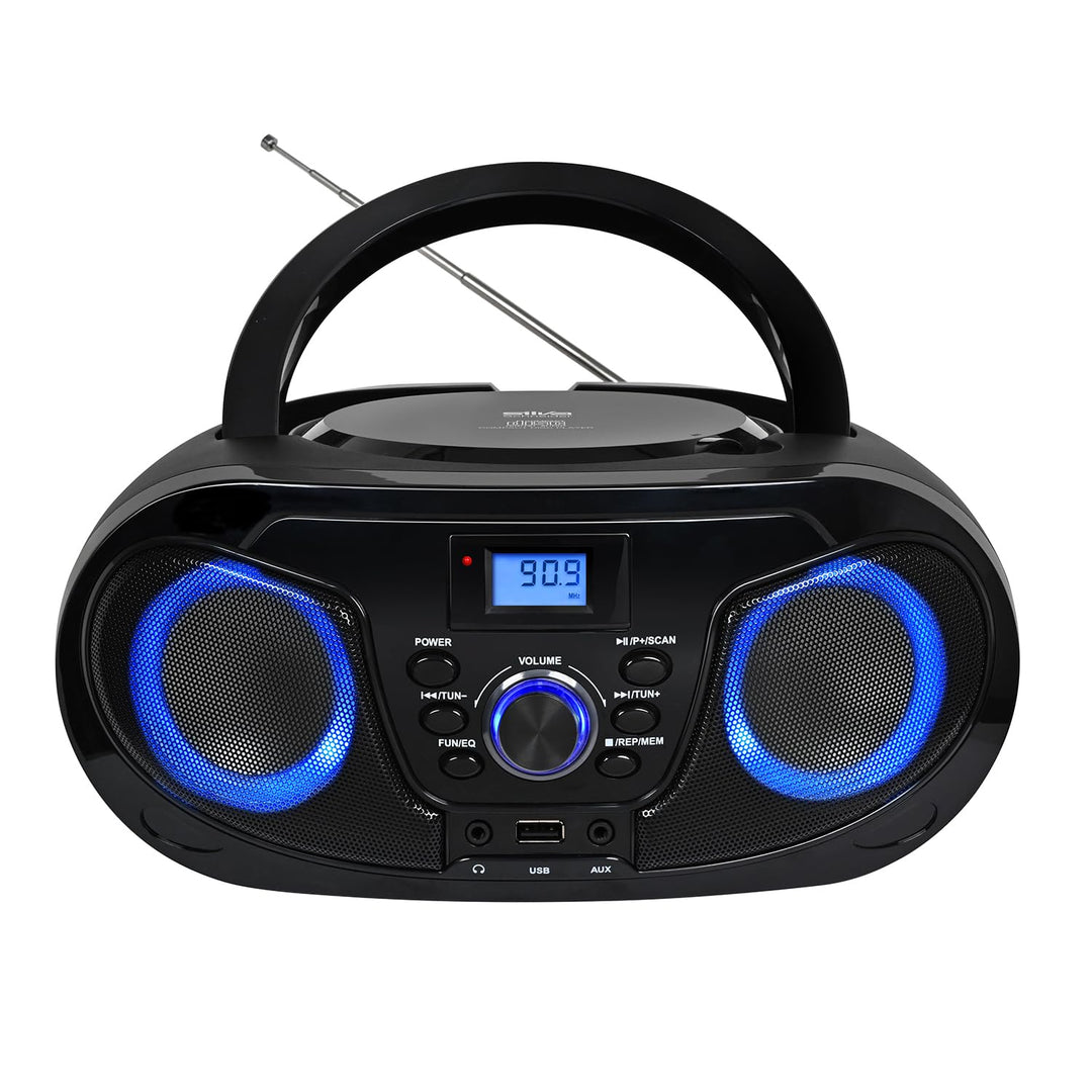 Silva Schneider MPC 25.4 USB – Tragbarer CD-Player mit UKW-Radio, USB für MP3, AUX & Kopfhöreranschl