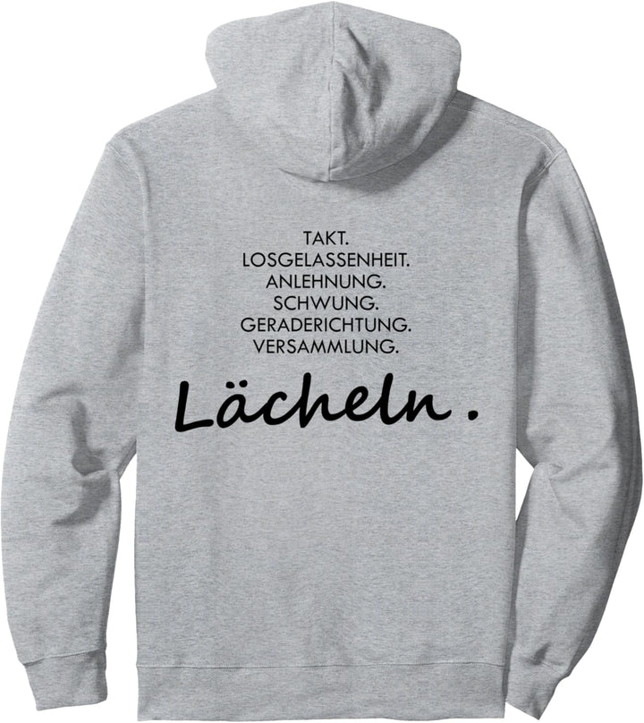Takt Losgelassenheit Anlehnung Lächeln Reiter Pferd Lustig Pullover Hoodie