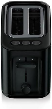 Braun HT 3010 BK Toaster | Doppelschlitz | Herausnehmbare Krümelschublade | Aufwärm- und Auftaufunkt