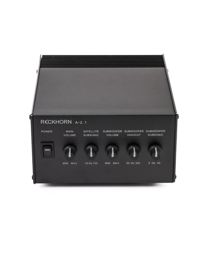 Reckhorn Stereo Verstärker 2.1 Mono Subwoofer - Stereo Endstufe & Aktivweiche