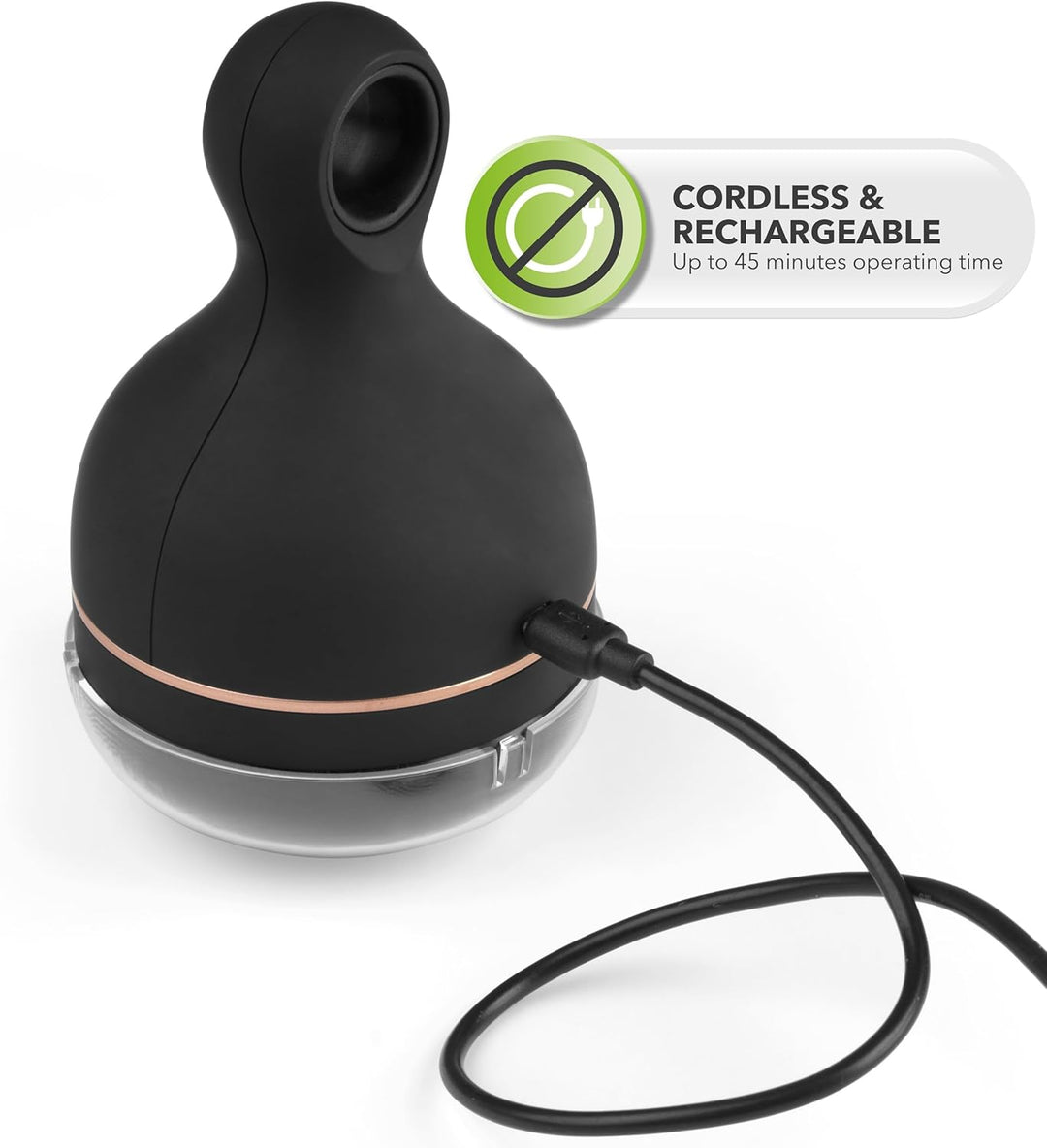 Beldray Fusselrasierer Elektrisch, USB Aufladbarer Fusselentferner mit 45 Min Laufzeit, XL Kleiderbü