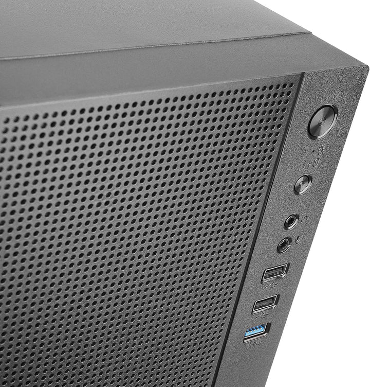 Tacens Anima AC5, Kompaktes Micro ATX PC Gehäuse, Front Mesh Kühlung, USB 3.0, Schwarz, AC5