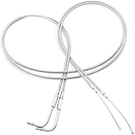 Gaszug 130cm für Harley Davidson Touring Dyna Softail 1996- Edelstahl/Nylon