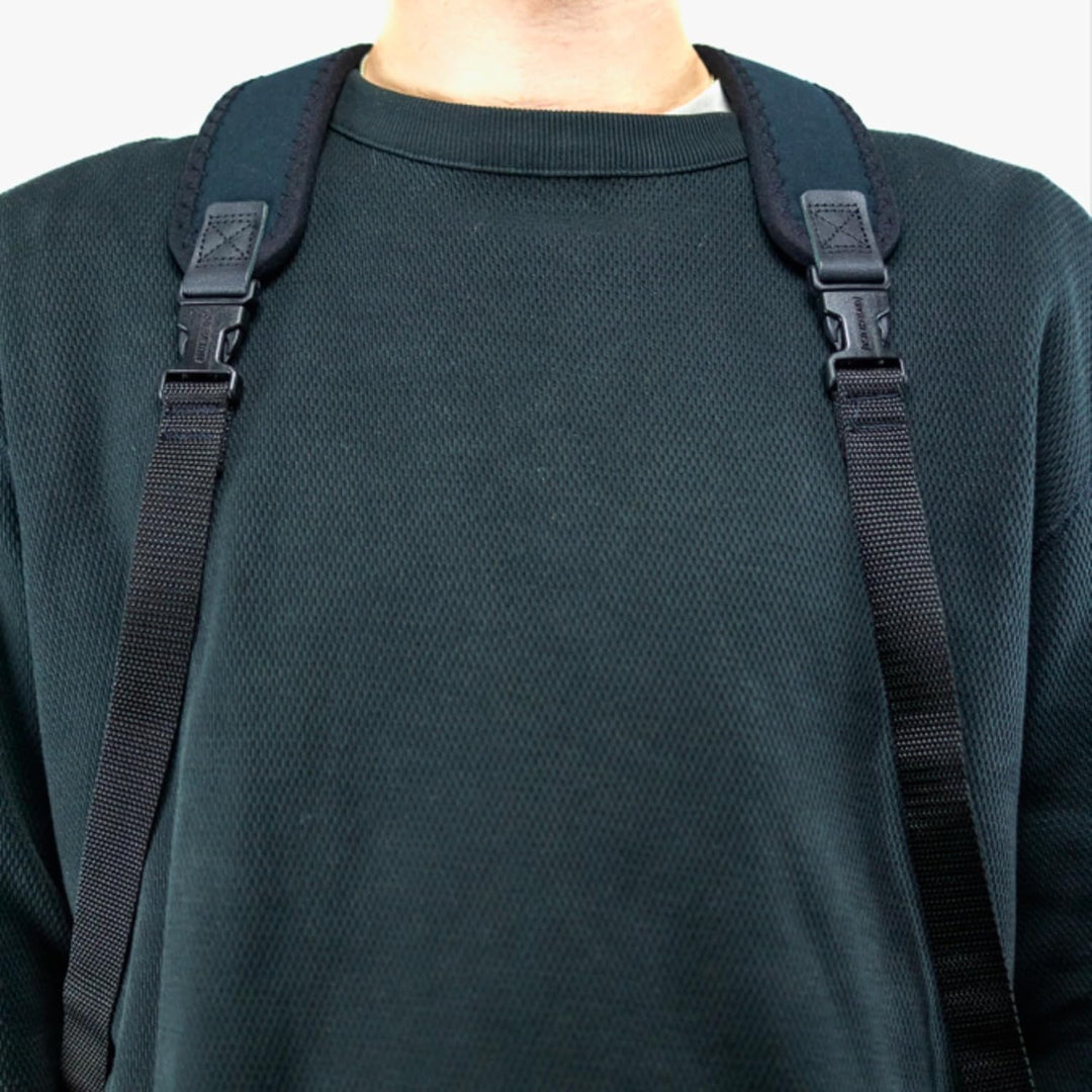 OP/TECH Double Sling Kamera-Geschirr (Halterung für 2 Kameras, Neopren) Schwarz Einzeln, Einzeln