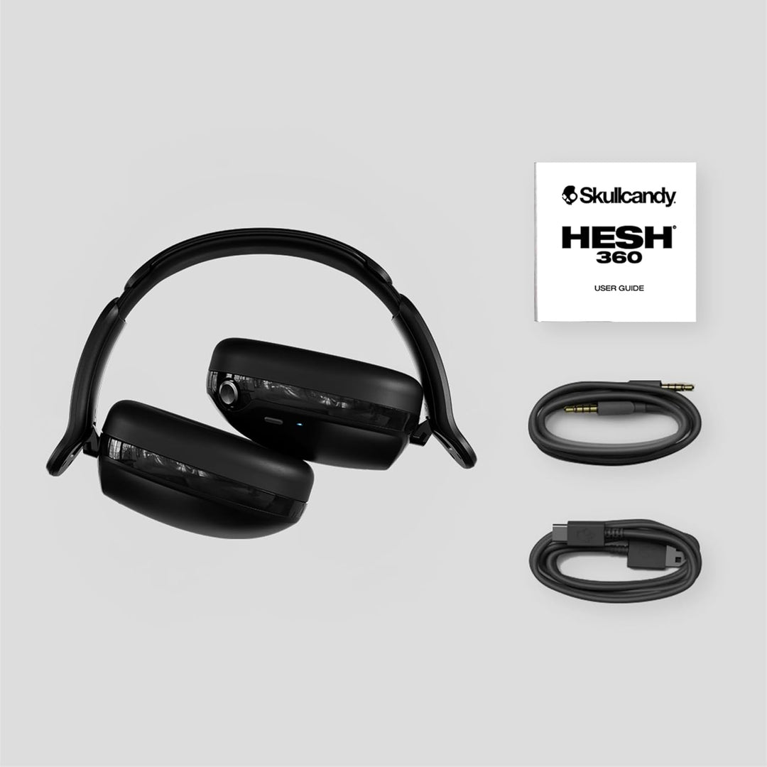 Skullcandy Hesh 360 Wireless Over-Ear Bluetooth Headphones, Up to 100 Hours Battery, Noise Isolating