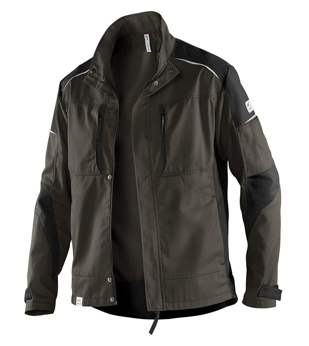 KÜBLER ACTIVIQ Jacke, Robuste Arbeitsjacke mit Reflex-Elementen und vielen Taschen XXL Oliv/Schwarz,