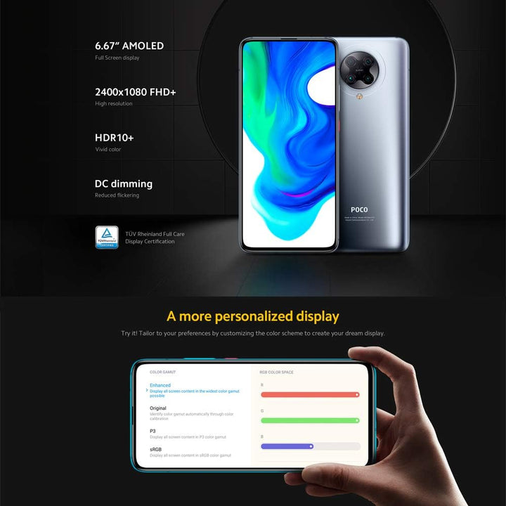 Xiaomi Poco F2 Pro 5G Smartphone 6GB RAM 128GB ROM Qualcomm® Snapdragon ™ 865 64MP Quad Rear Kamera