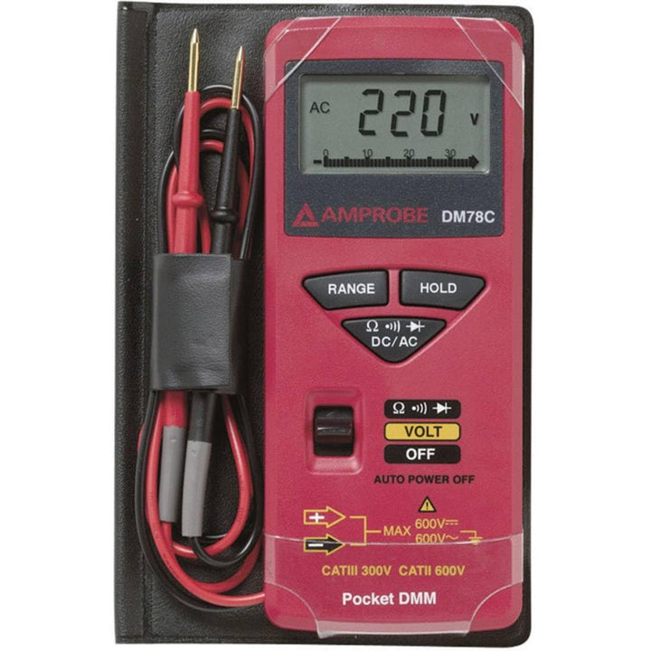Amprobe Digitaler Multimeter im Taschenformat Dc78C