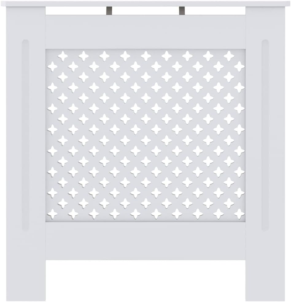 Wohnzimmer Heizkörperabdeckung 78x19x81.5 cm MDF Heizkörperverkleidung Dekorative Wabenmuster Design