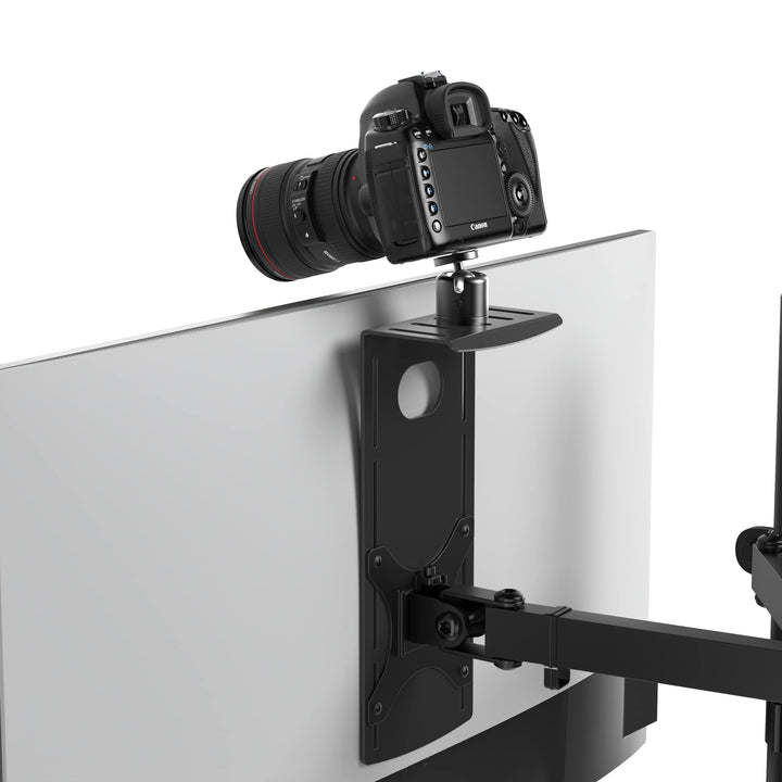 HumanCentric DSLR-Monitorhalterung, klein, Tischkamera-Montage, leichte Webcam, Mikrofon-Ablage für