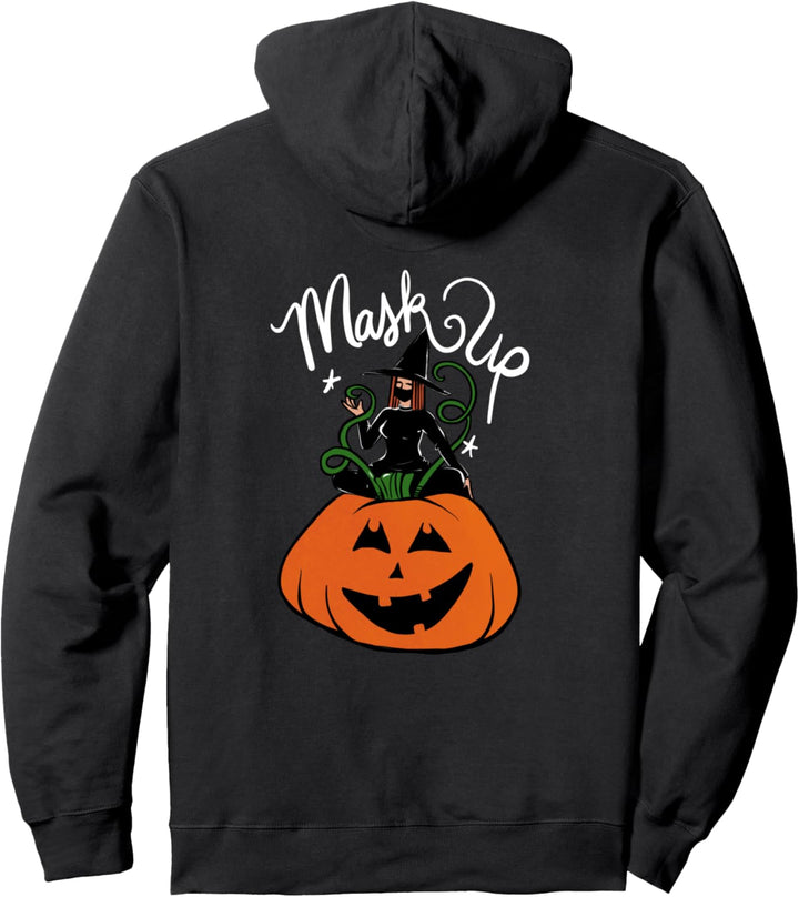 Glückliche Halloween Mask Up 2020 Pullover Hoodie