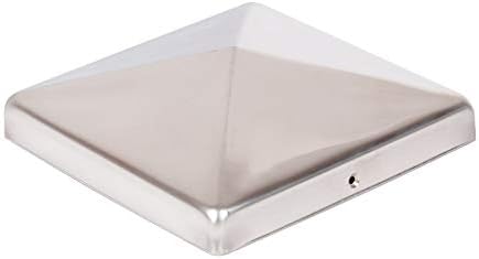 2 x Pfostenkappe Edelstahl Pyramide 146x146 mm – Rostfrei – Für Holzpfosten 145x145 mm – Pfostenabde