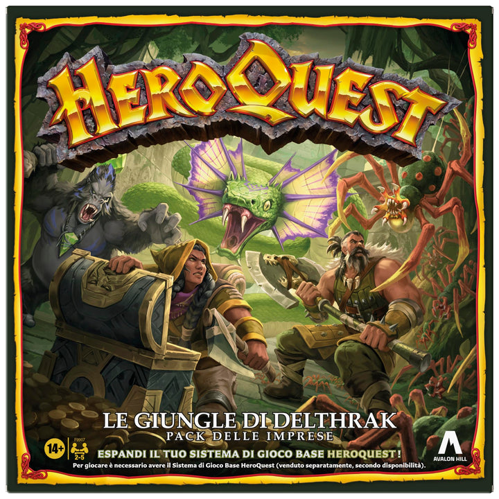 Avalon Hill, HeroQuest, Dschungel-Pack von Delthrak | Rollenspiele | Ab 14 Jahren | Für 2-5 Spieler