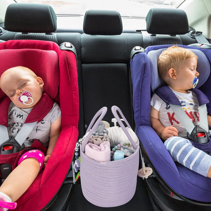 Baby-Wickeltasche, Organizer, Baumwollseil, Aufbewahrungskorb für Kinderzimmer, tragbare Halterung,