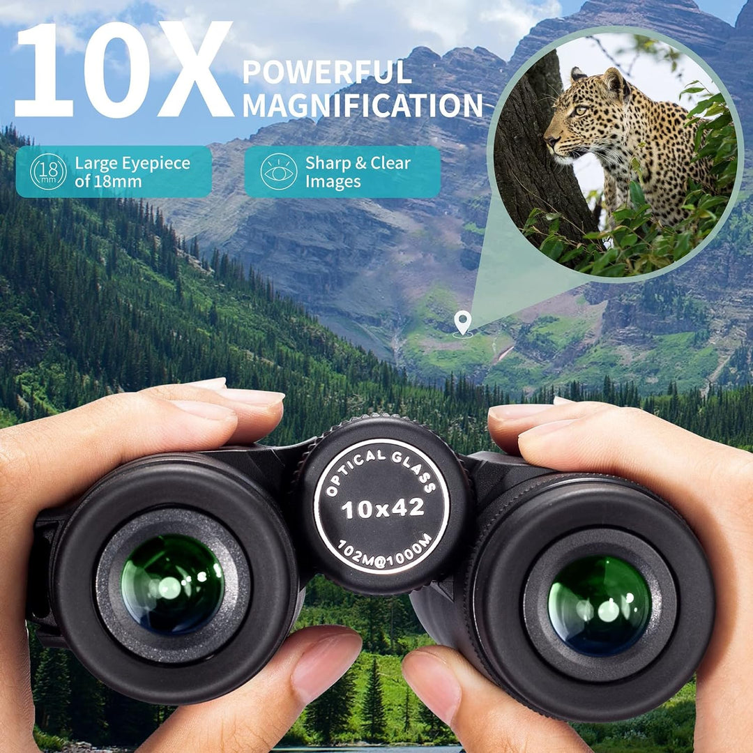 Gosky 10 x 42 Fernglas für Erwachsene, professionelles HD Fernglas, Fernglas für Vogelbeobachtung, R