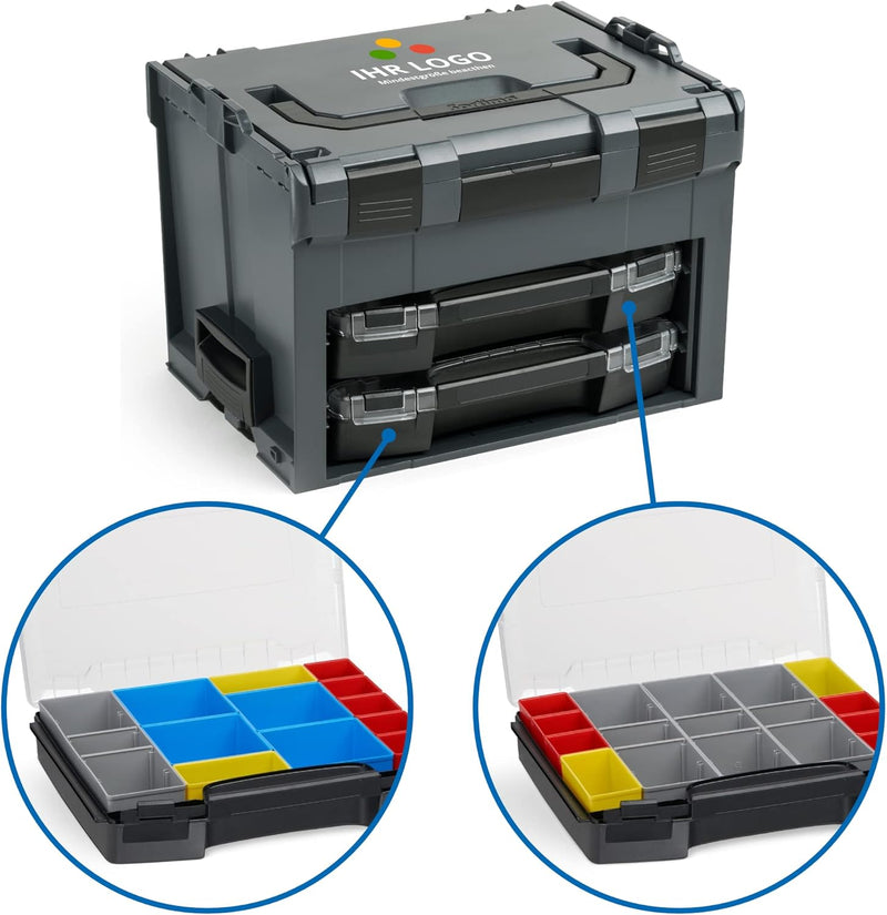 Bosch Sortimo LS BOXX 306 | inkl. i-BOXX 72 C3 & i-BOXX 72 I3 in Anthrazit individuell anpassbar mit