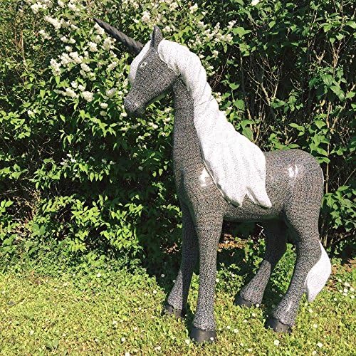 Decopatch LA007O Träger L aus Pappmaché, Einhorn, 40 x 13 x 55 cm, zum Verzieren, Kartonbraun, Einho