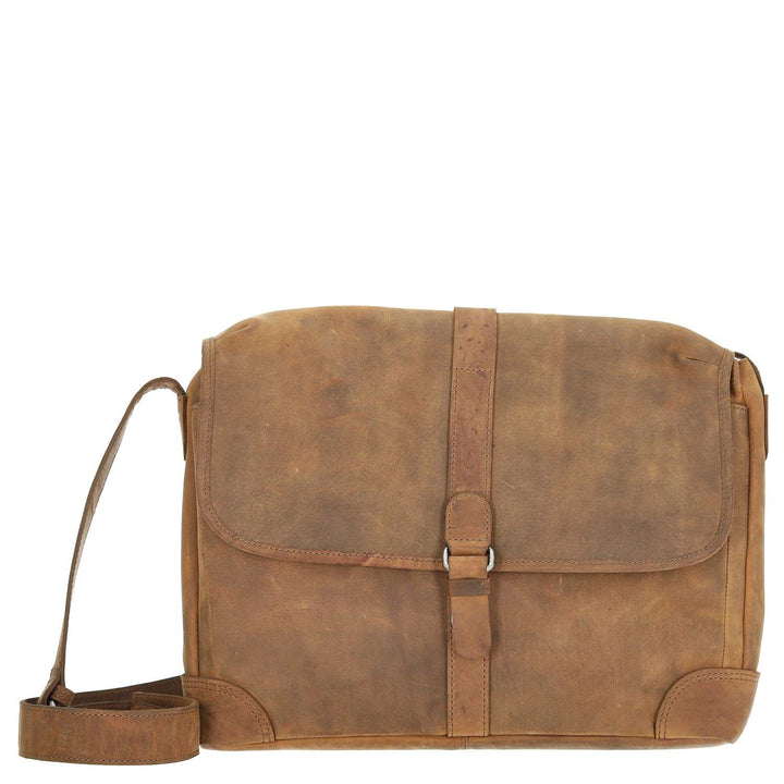 Harolds Antik Kuriertasche 37 cm Natur