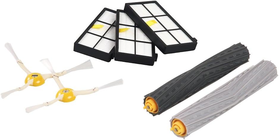 iRobot Offizielles Zubehör – Pflegeset für Roomba Serie 800 und 900 – 2 Seitenbürsten – 3 hocheffizi