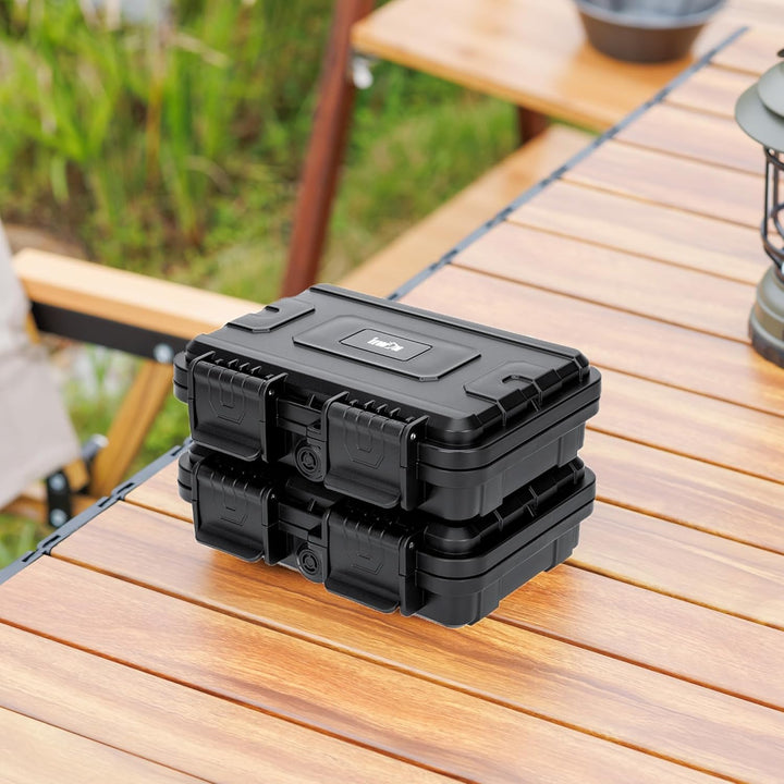 24 Slots CR2 CR123 CR123A Lithium Batterie Organisationskoffer IP67 Wasserdichter Hartschalenkoffer