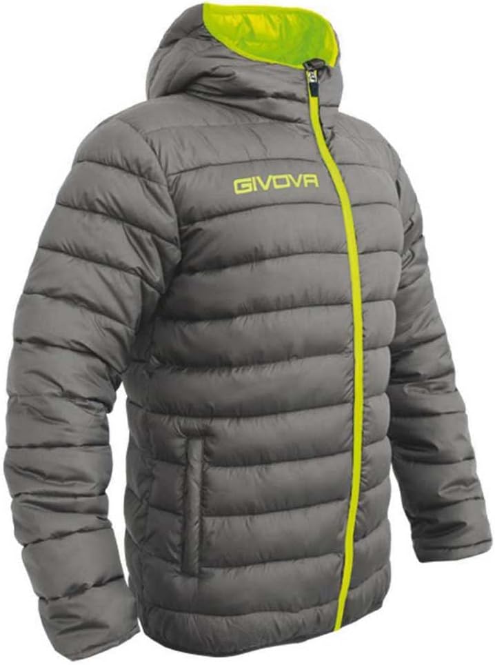 Givova, weste holland, dunkelgrau /gelb fluo, L