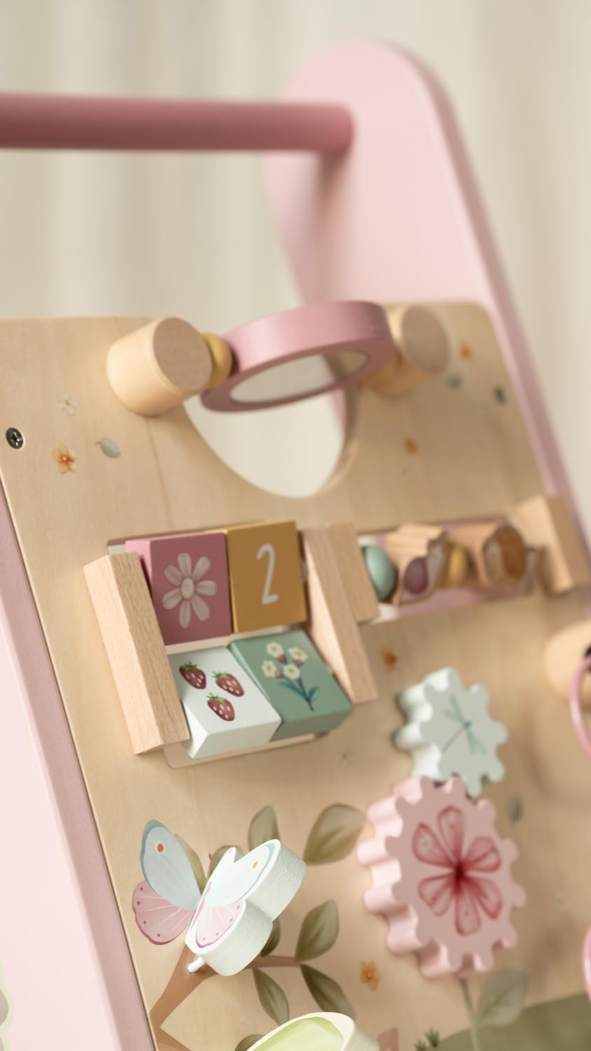 Little Dutch 7332 FSC Holz Activity Laufwagen - Fairy Garden rosa