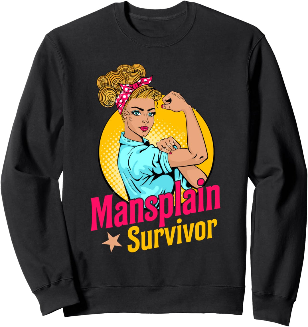 radikale feministische tee feminismus tee mansplain survivor Sweatshirt