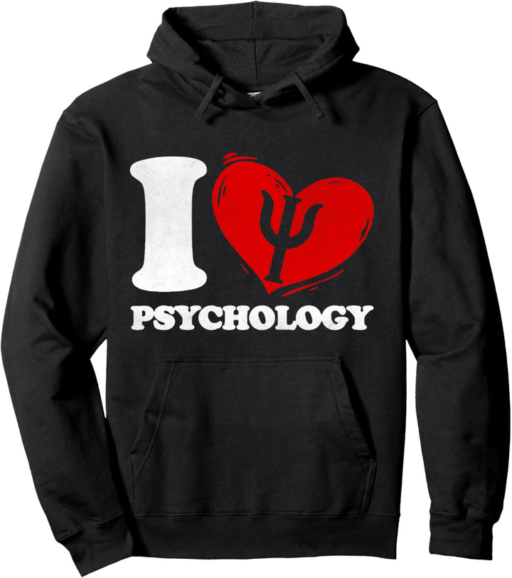 I Love Psychology Psychologist Geschenk für Männer und Frauen Pullover Hoodie