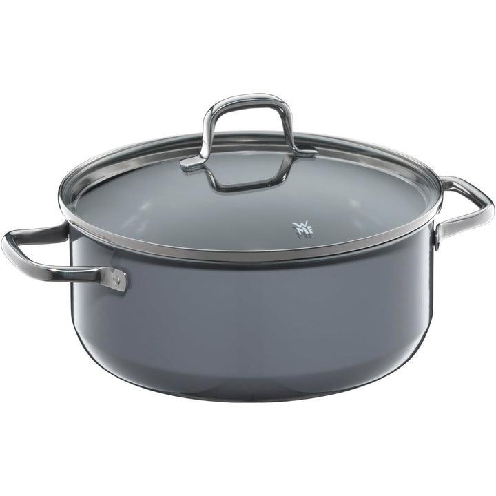 WMF Fusiontec Essential Kochtopf gross, 24 cm, Glasdeckel, Bratentopf Induktion, 4,4l, High-Tech Ker