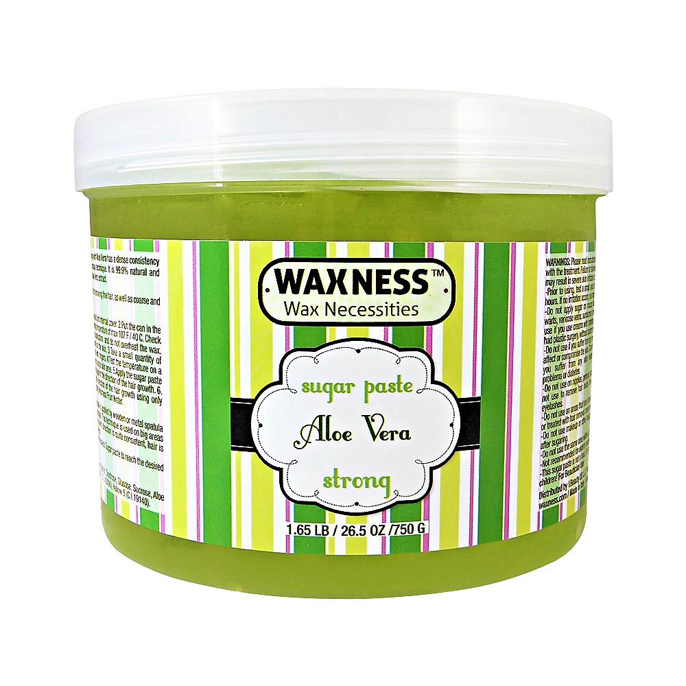 Waxness Zuckerpaste Strong Aloe Vera 750 g - Zuckerwachs zur Haarentfernung - Strong Sugar Paste 750