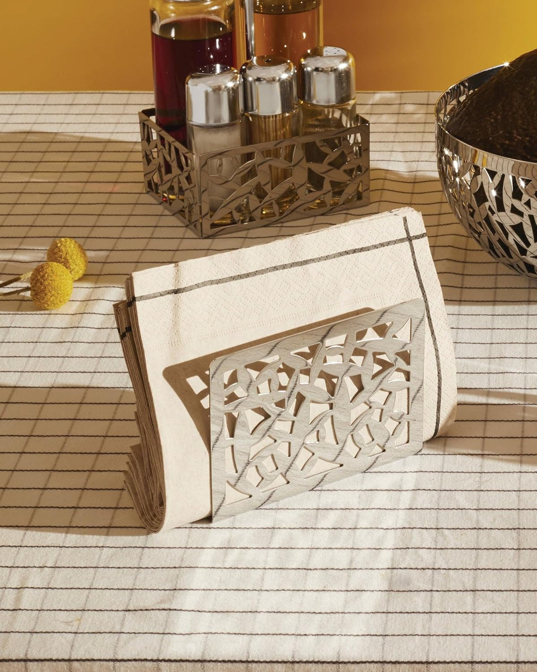 Alessi "Cactus" Papierserviettenhalter aus Edelstahl, 11.5 x 13.5 x 27 cm